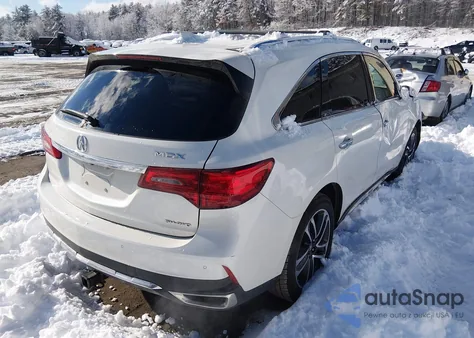 2017 Acura Mdx Advance Package из США, поврежденный, VIN 5FRYD4H86HB020368